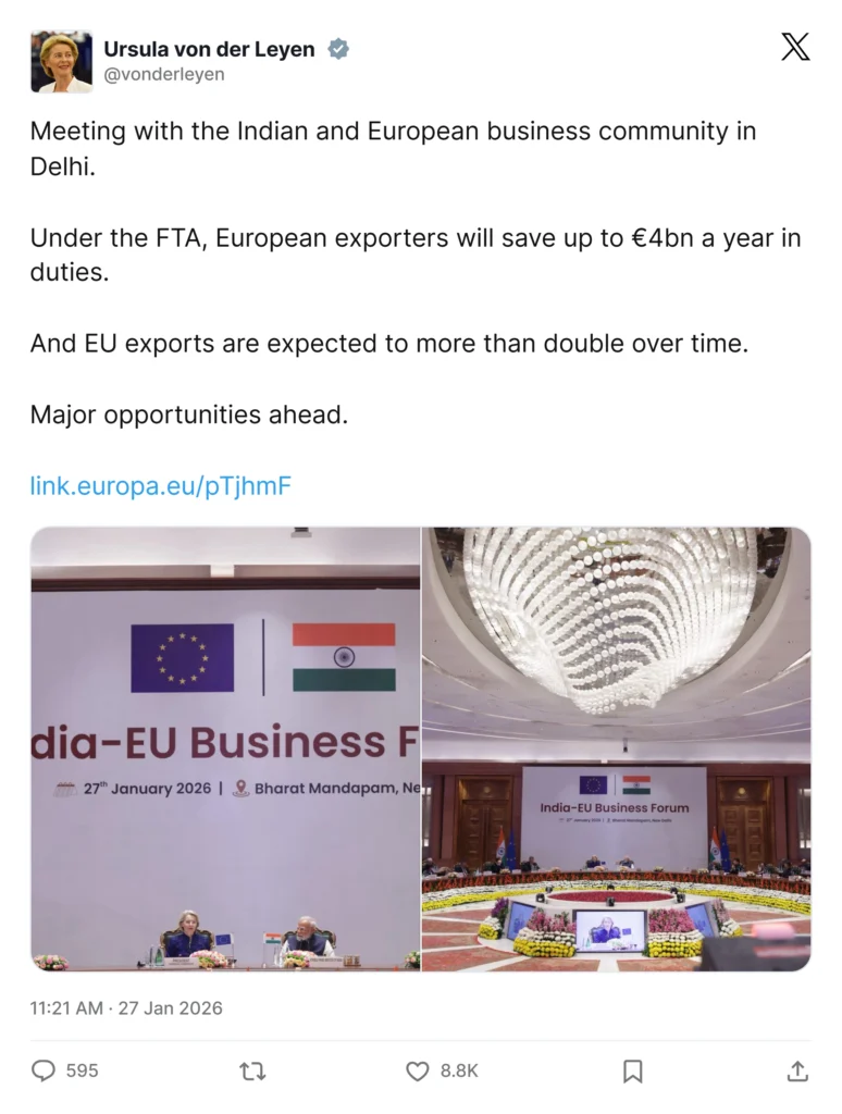 India EU Free Trade Agreement 2026: A Landmark Deal Reshaping Global Trade 2 India EU Free trade agreement