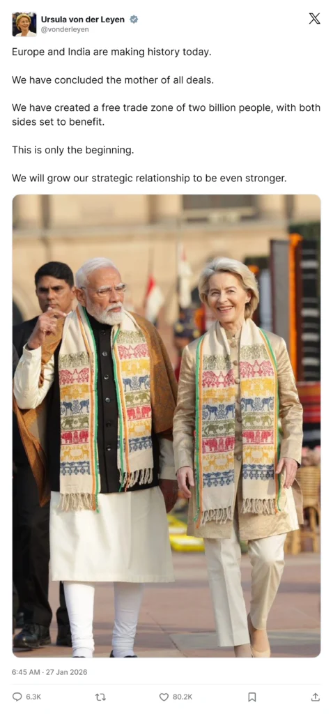 India EU Free Trade Agreement 2026: A Landmark Deal Reshaping Global Trade 1 India EU Free trade agreement